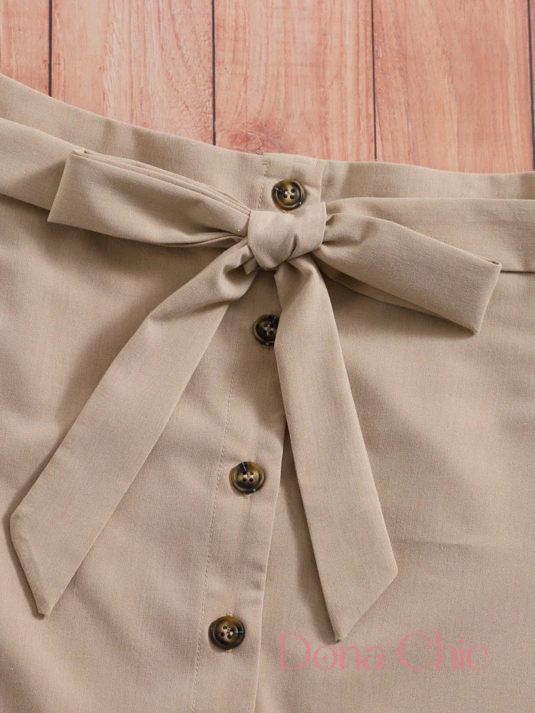 Conjunto Cropped Básico Com Saia Cintura Alta E Laço Conjunto Cropped Básico Com Saia Cintura Alta E Laço