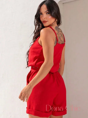 Conjunto Alça Fina Com Pregas E Shorts Cintura Alta Conjunto Alça Fina Com Pregas E Shorts Cintura Alta