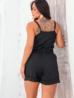 Conjunto Alça Fina Com Pregas E Shorts Cintura Alta Conjunto Alça Fina Com Pregas E Shorts Cintura Alta