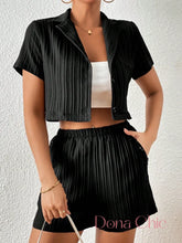 Conjunto Blusa Cropped Camisa Listrada E Short Cintura Alta P Conjunto Blusa Cropped Camisa Listrada E Short Cintura