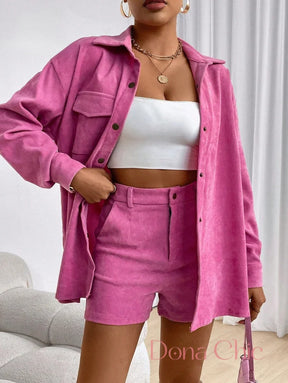 Conjunto De Alfaiataria Com Camisa E Short Moderno Conjunto De Alfaiataria Com Camisa E Short Moderno