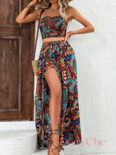 Conjunto Tomara Que Caia Com Saia Longa Estampada P Conjunto Tomara Que Caia Com Saia Longa Estampada