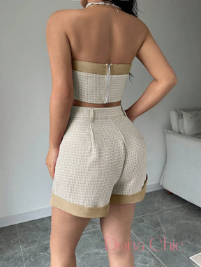 Conjunto Tomara Que Caia Com Short De Dobra Fixa Conjunto Tomara Que Caia Com Short De Dobra Fixa