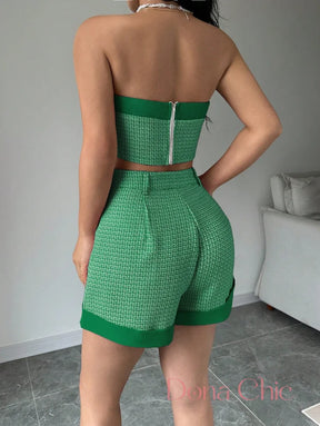 Conjunto Tomara Que Caia Com Short De Dobra Fixa Conjunto Tomara Que Caia Com Short De Dobra Fixa