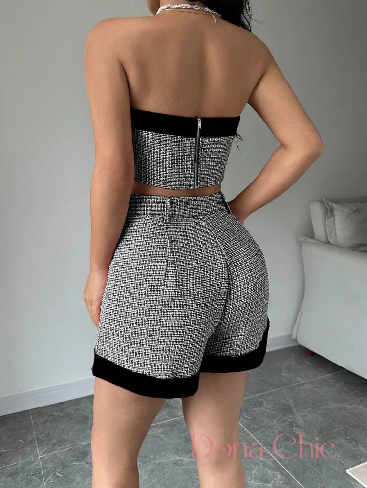 Conjunto Tomara Que Caia Com Short De Dobra Fixa Conjunto Tomara Que Caia Com Short De Dobra Fixa